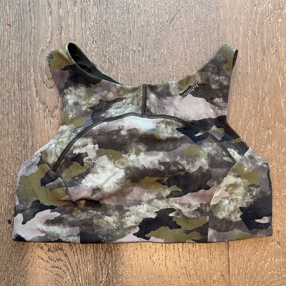 lululemon athletica Camo High Neck Sports Bra